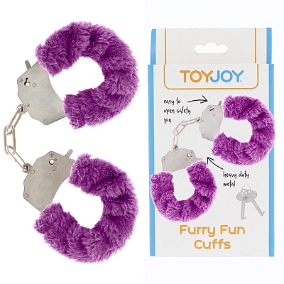 Наручники с мехом фиолетовые Furry Fun Cuffs