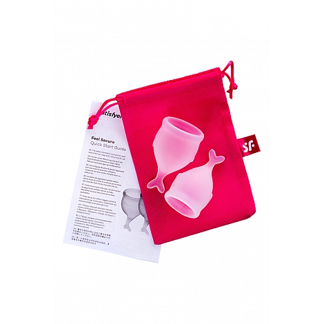 Набор менструальных чаш Satisfyer Feel secure Menstrual Cup Transparent