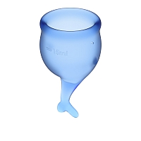 Набор менструальных чаш Satisfyer Feel secure Menstrual Cup dark blue