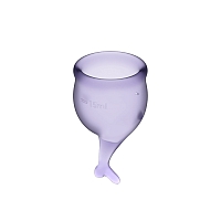 Набор менструальных чаш Satisfyer Feel Secure Menstrual Cup Lila