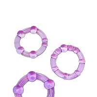 Набор из трех фиолетовых эрекционных колец