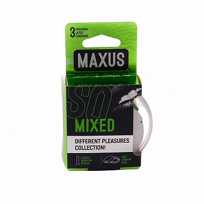 Презервативы в пластиковом кейсе Maxus So Mixed №3