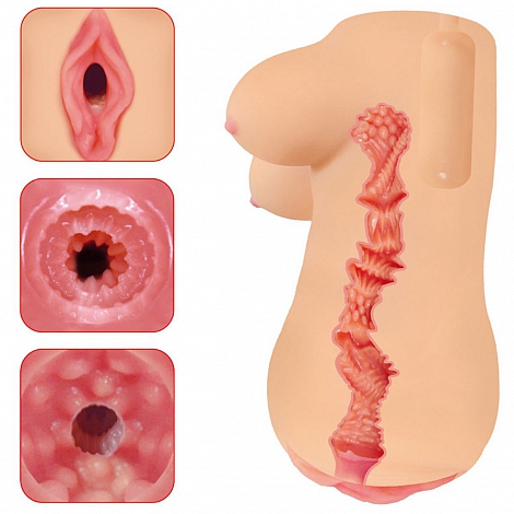 Мастурбатор-вагина с имитацией груди Clara OnaHole