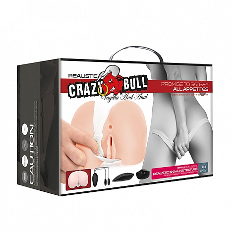 Мастурбатор вагина-анус с вибрацией догги-стайл Crazy Bull Promise to Satisfy