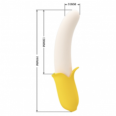 Вибромассажер c вибрацией и ротацией Banana