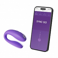 Вибромассажер для пар фиолетовый We-Vibe Sync Go