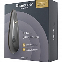 Бесконтактный клиторальный стимулятор черный Womanizer Premium 2