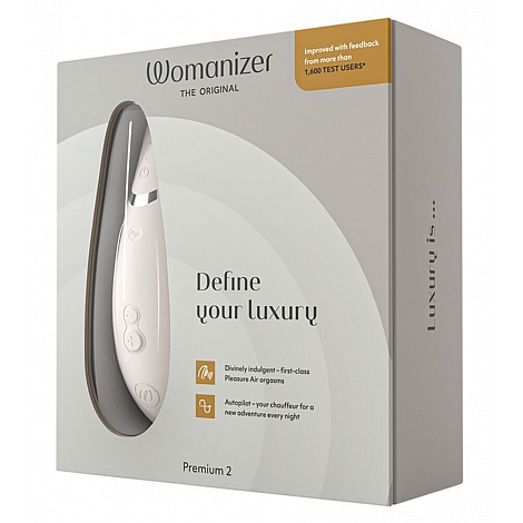 Бесконтактный клиторальный стимулятор серый Womanizer Premium 2