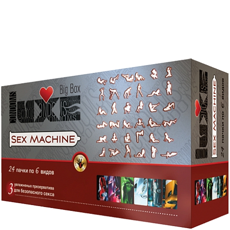 Ребристые презервативы Luxe Big Box Sex Machine