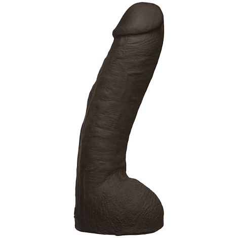 Фаллоимитатор-насадка Vac-U-Lock Ultraskyn Hung Black, 31 см (дефект упаковки)