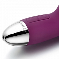 Фиолетовый вибростимулятор Alice от Svakom