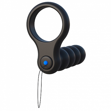 Эрекционное кольцо с насадкой для двойного проникновения Fantasy C-Ringz Remote Control Double Penetrator