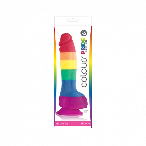 Реалистичный фаллос Colours Pride Edition Rainbow