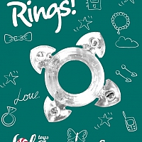 Эрекционное кольцо Rings Screw white