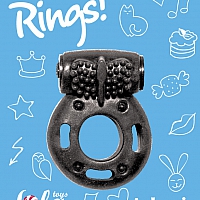 Эрекционное кольцо с вибрацией Rings Axle-pin black