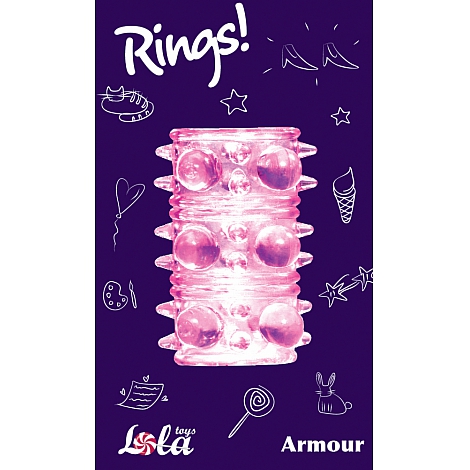 Насадка на пенис Rings Armour pink