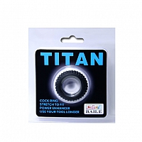 Эрекционное кольцо Titan с ребрышками