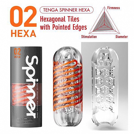 Мастурбатор Tenga Spinner 02 Hexa