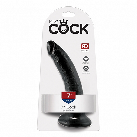 Реалистичный фаллос King Cock 7" Cock Black