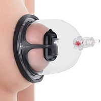Вакуумная помпа для сосков с вибрацией Deluxe Vibrating Nipple Pleasure Cups