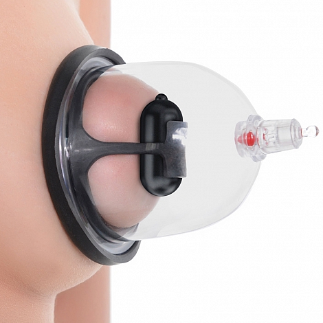 Вакуумная помпа для сосков с вибрацией Deluxe Vibrating Nipple Pleasure Cups