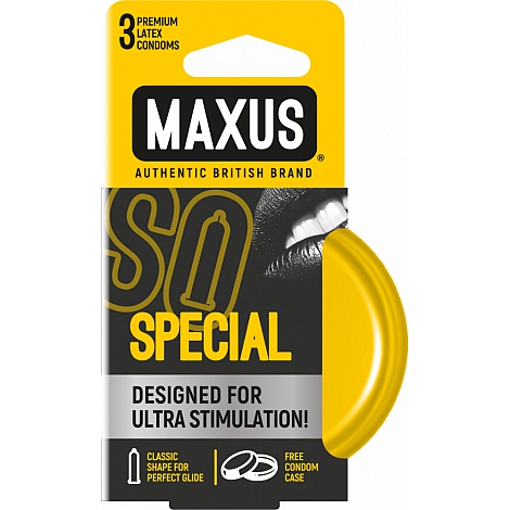 Презервативы точечно-ребристые Maxus So Much Sex Special №3