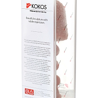 Насадка на фаллос, с пузыриками, венками и ребрами, размер M,  Kokos Extreme Sleeve 09