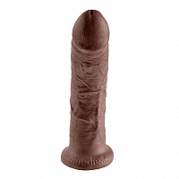 Реалистичный фаллоимитатор на присоске коричневый King Cock 8" Cock Brown