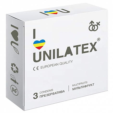 Презервативы Unilatex Multifruits, 3 шт