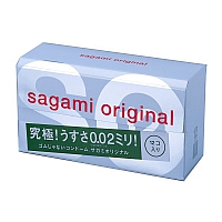 Полиуретановые ультратонкие презервативы Sagami Original 0,02, 12 шт