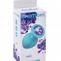 Анальная пробка Emotions Cutie Large Turquoise light purple