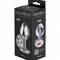 Большая анальная пробка Diamond Clear Sparkle XL