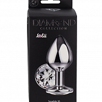 Большая анальная пробка Diamond Clear Sparkle XL