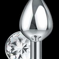 Большая анальная пробка Diamond Clear Sparkle XL