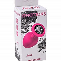 Анальная пробка Emotions Cutie Large Pink black