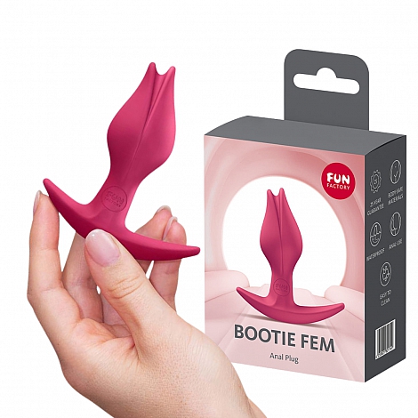 Анальная пробка Fun Factory Bootie Fem малиновый