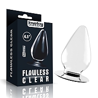Анальная пробка прозрачная Flawless Clear