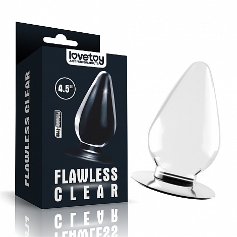 Анальная пробка прозрачная Flawless Clear