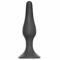 Анальная пробка Slim Anal Plug Large Dark Grey, 12,5 см