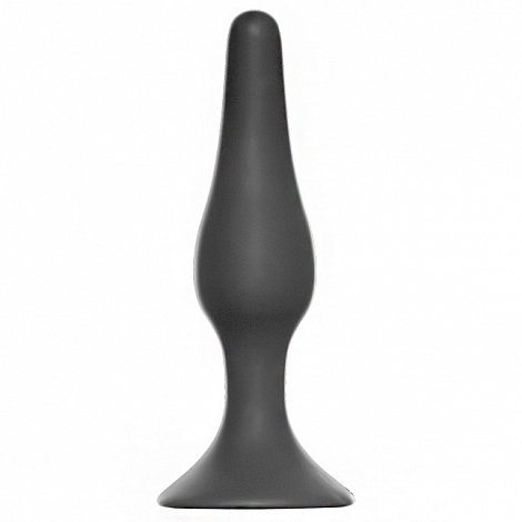 Анальная пробка Slim Anal Plug Large Dark Grey, 12,5 см