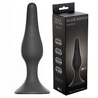 Анальная пробка Slim Anal Plug Large Dark Grey, 12,5 см