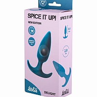 Анальная пробка со смещенным центром Spice it up Delight Aquamarine
