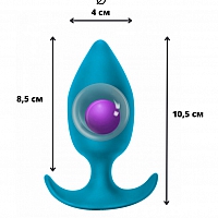 Анальная пробка Spice it up Insatiable Aquamarine