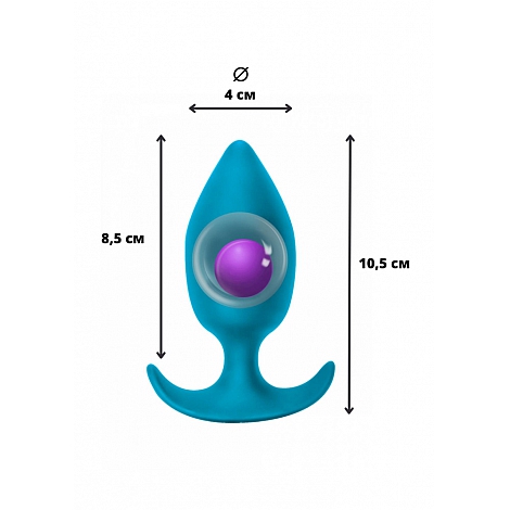 Анальная пробка Spice it up Insatiable Aquamarine
