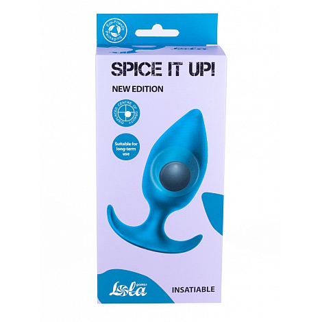Анальная пробка Spice it up Insatiable Aquamarine