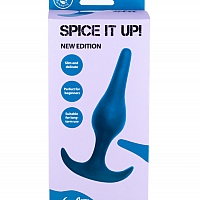 Анальная пробка Spice it up Smooth Aquamarine, 12,5 см