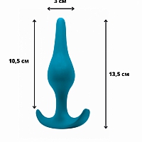 Анальная пробка Spice it up Smooth Aquamarine, 12,5 см