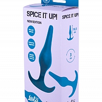 Анальная пробка Spice it up Smooth Aquamarine, 12,5 см