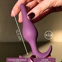 Анальная пробка Spice It Up Smooth Ultraviole, 12,5 см