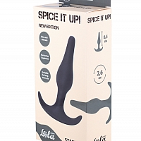 Анальная пробка Spice it up Starter Dark Grey, 10,5 см